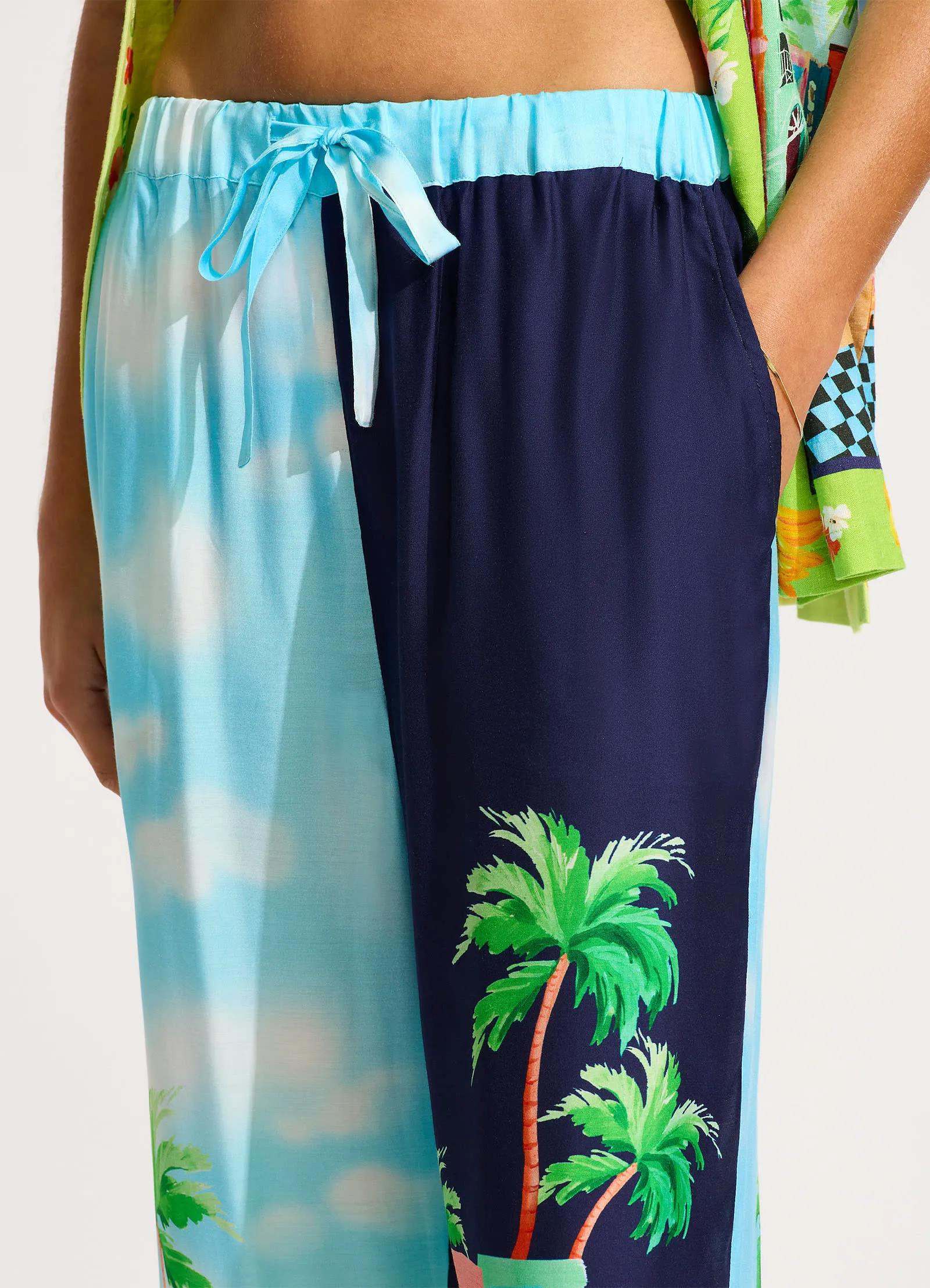 Cuba Pant - Turquoise sold by Seafolly product image thumbnail 5