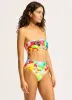 Cuba Bandeau Bikini Top - Turquoise sold by Seafolly