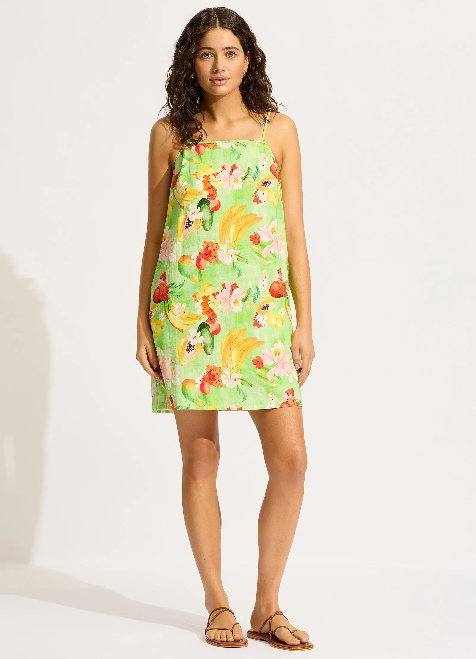 Tropique Bandeau Mini Dress - Aloe Gel sold by Seafolly