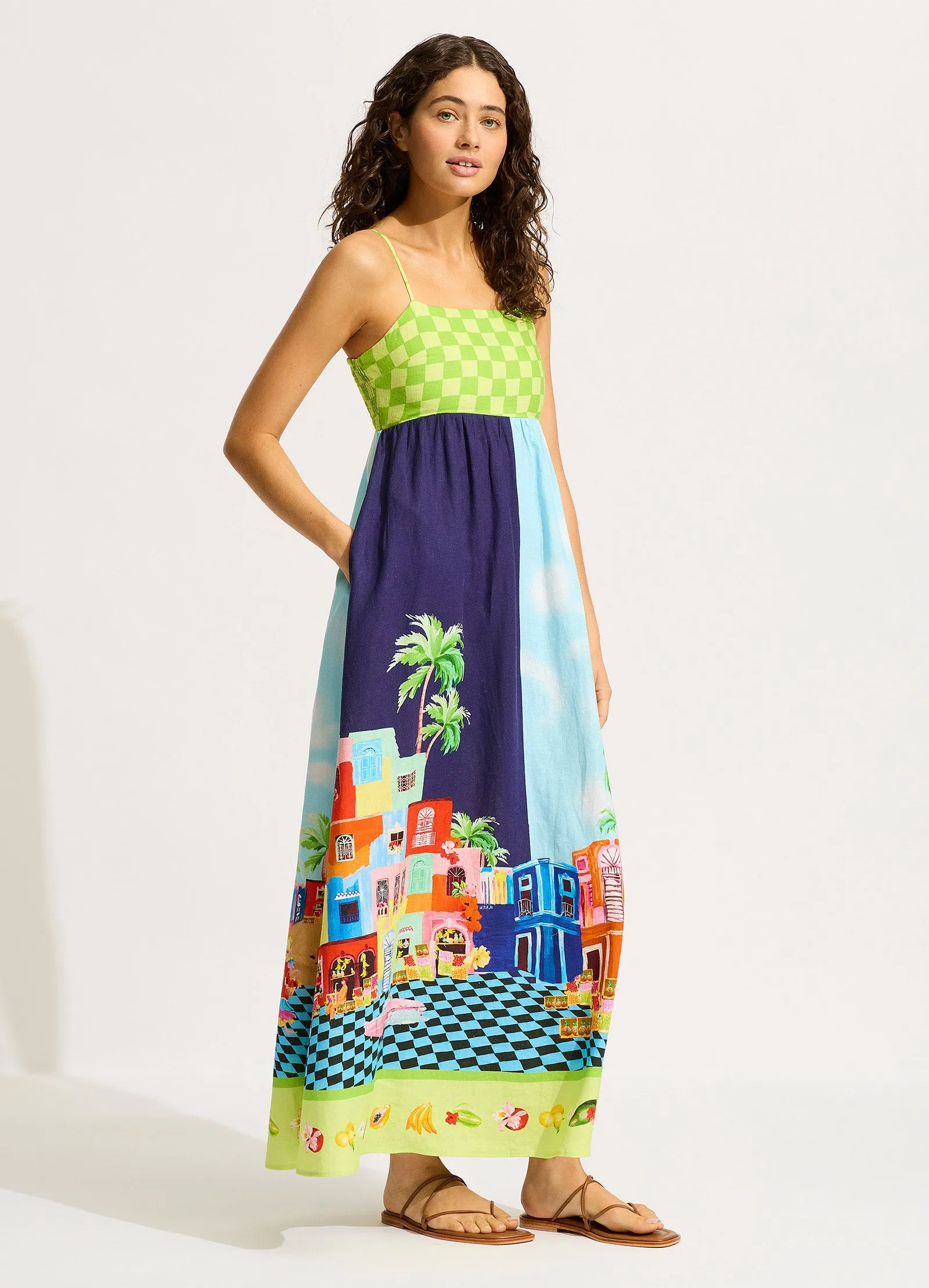 Cuba Maxi Dress - Turquoise sold by Seafolly product image thumbnail 3
