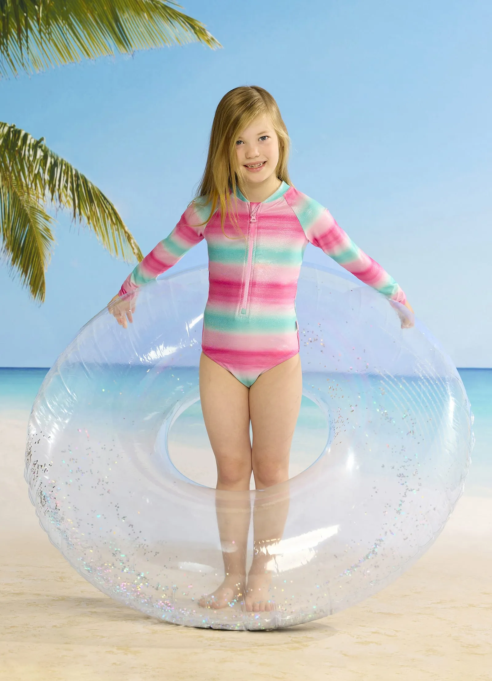 Ombre Zip Front Surfsuit - Ombre sold by Seafolly