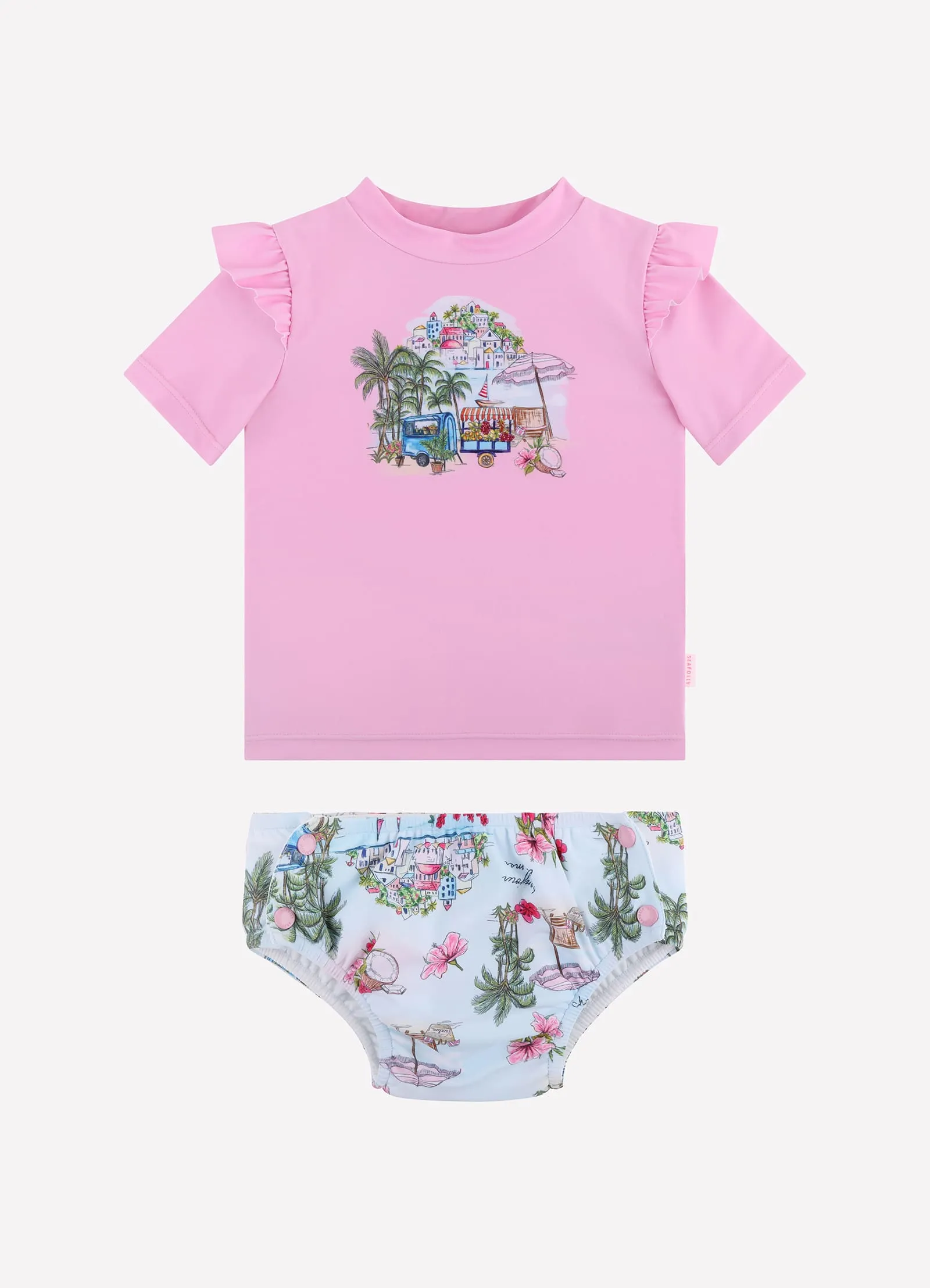 Secret Vacation Frill Rashie Set - Lilac Sachet sold by Seafolly product image thumbnail 2