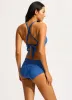 Oasis Belted Hollywood Boyleg Bikini Bottom - Ultramarine sold by Seafolly