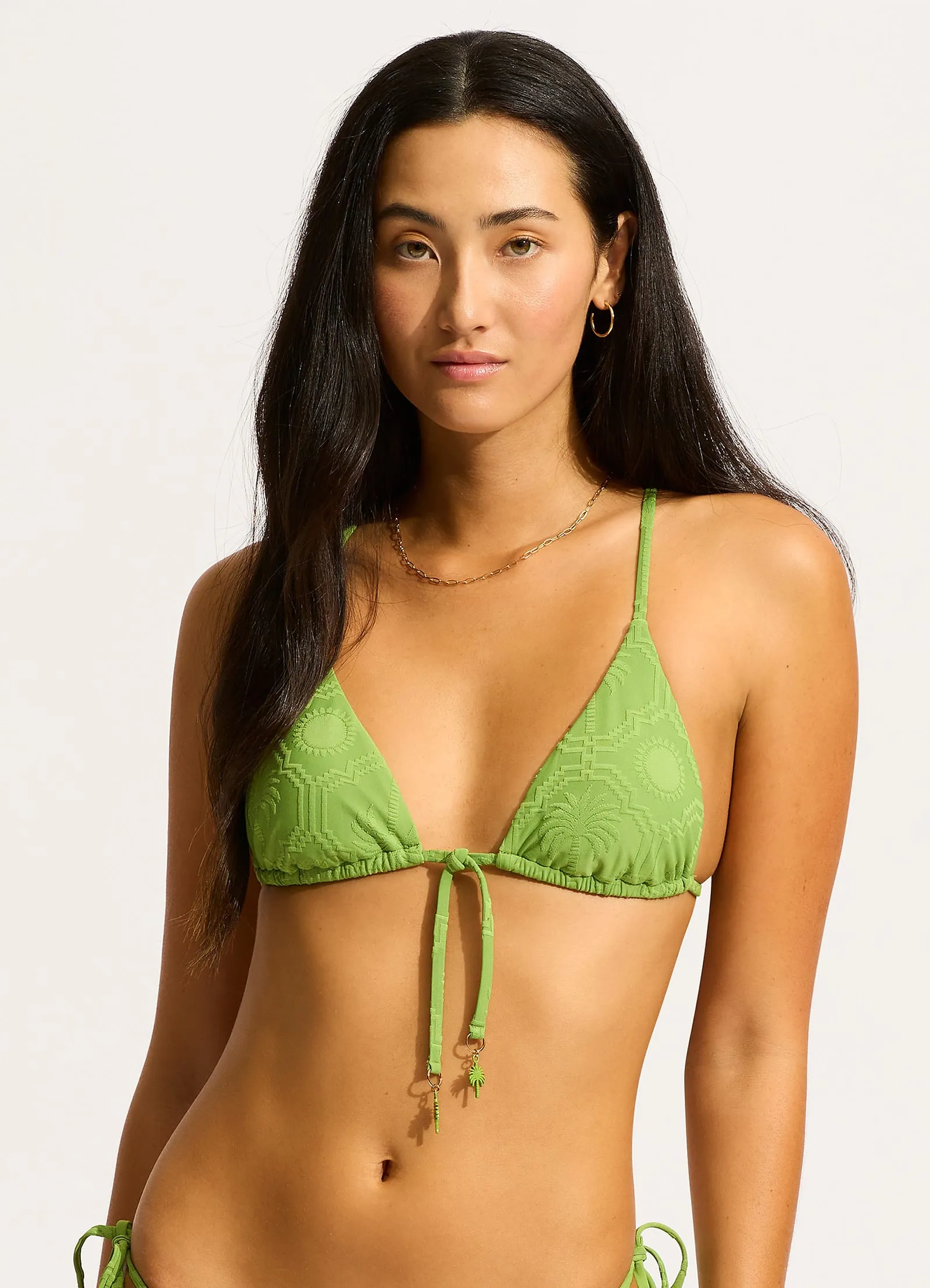 Oasis Slide Triangle Bikini Top - Sage sold by Seafolly product image thumbnail 2