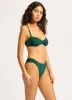 Seafolly Collective High Leg Ruched Side Bikini Bottom - Evergreen sold by Seafolly