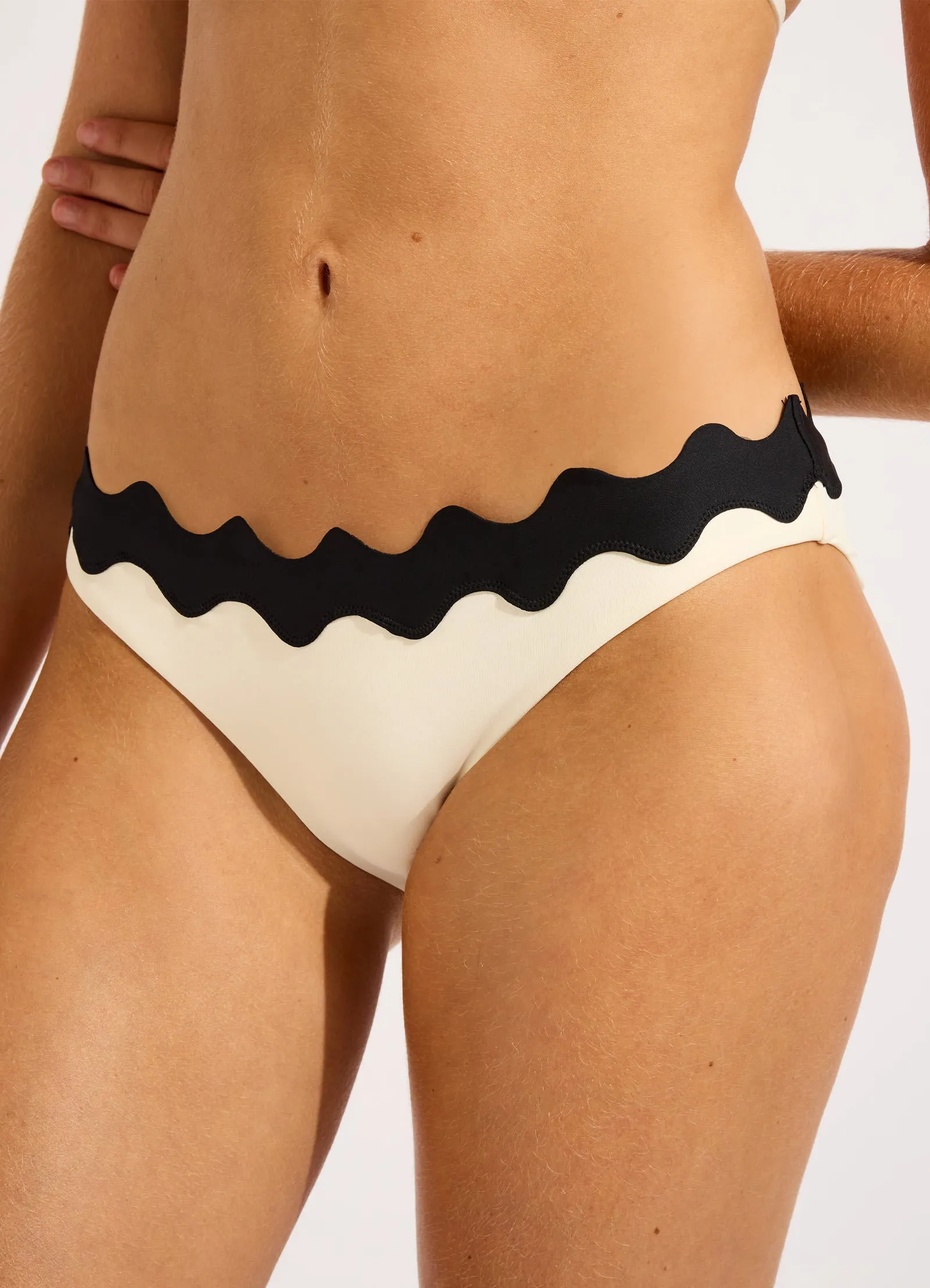 Gia Ric Rac Hipster Bikini Bottom - Ecru sold by Seafolly product image thumbnail 5