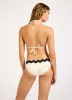 Gia Ric Rac Longline Slide Triangle Bikini Top - Ecru sold by Seafolly