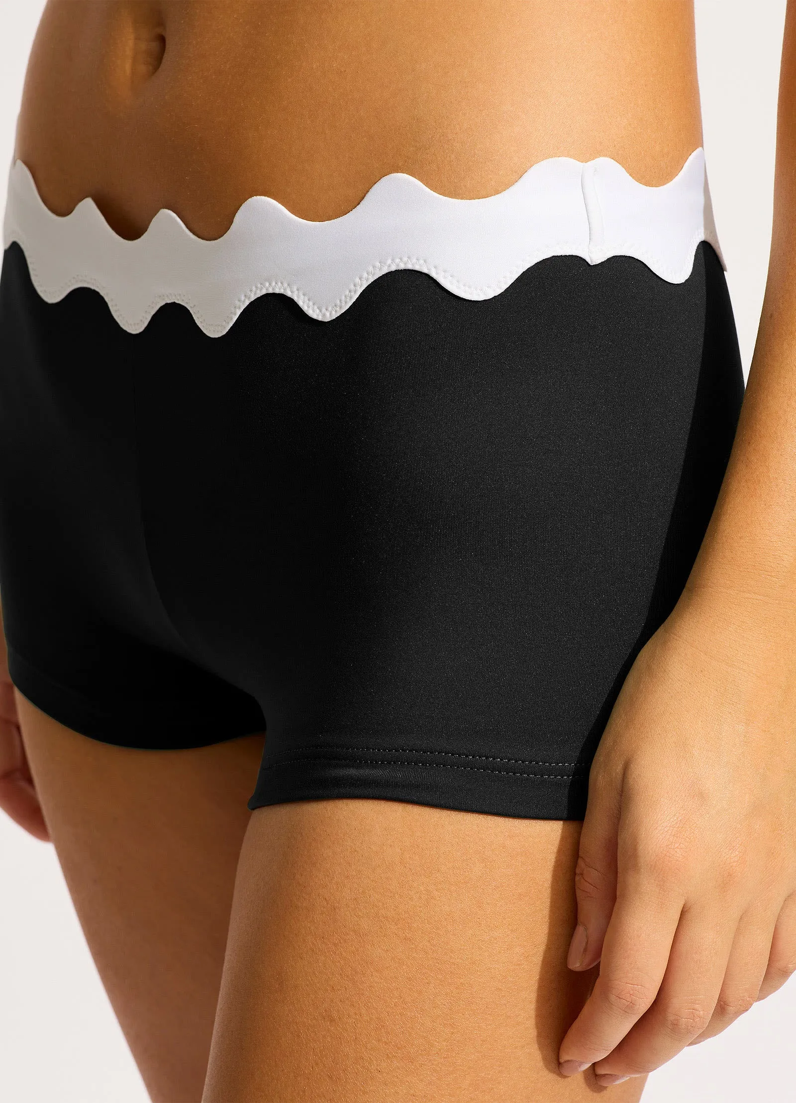 Gia Ric Rac Boyleg Bikini Bottom - Black sold by Seafolly product image thumbnail 5