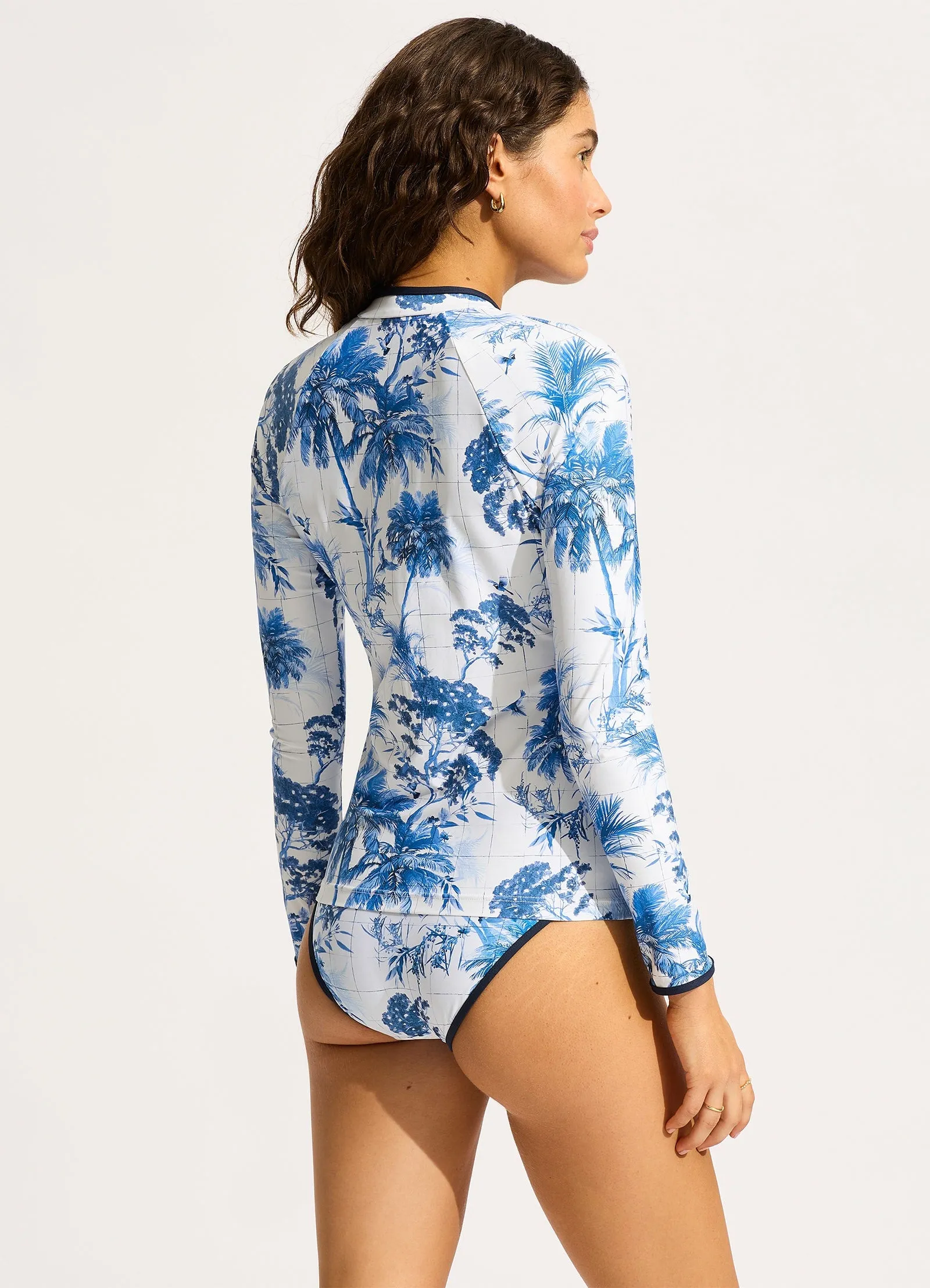 Marbella Long Sleeve Rashvest - White sold by Seafolly product image thumbnail 4