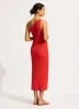 Jersey Rib One Shoulder Dress - Flame sold by Seafolly
