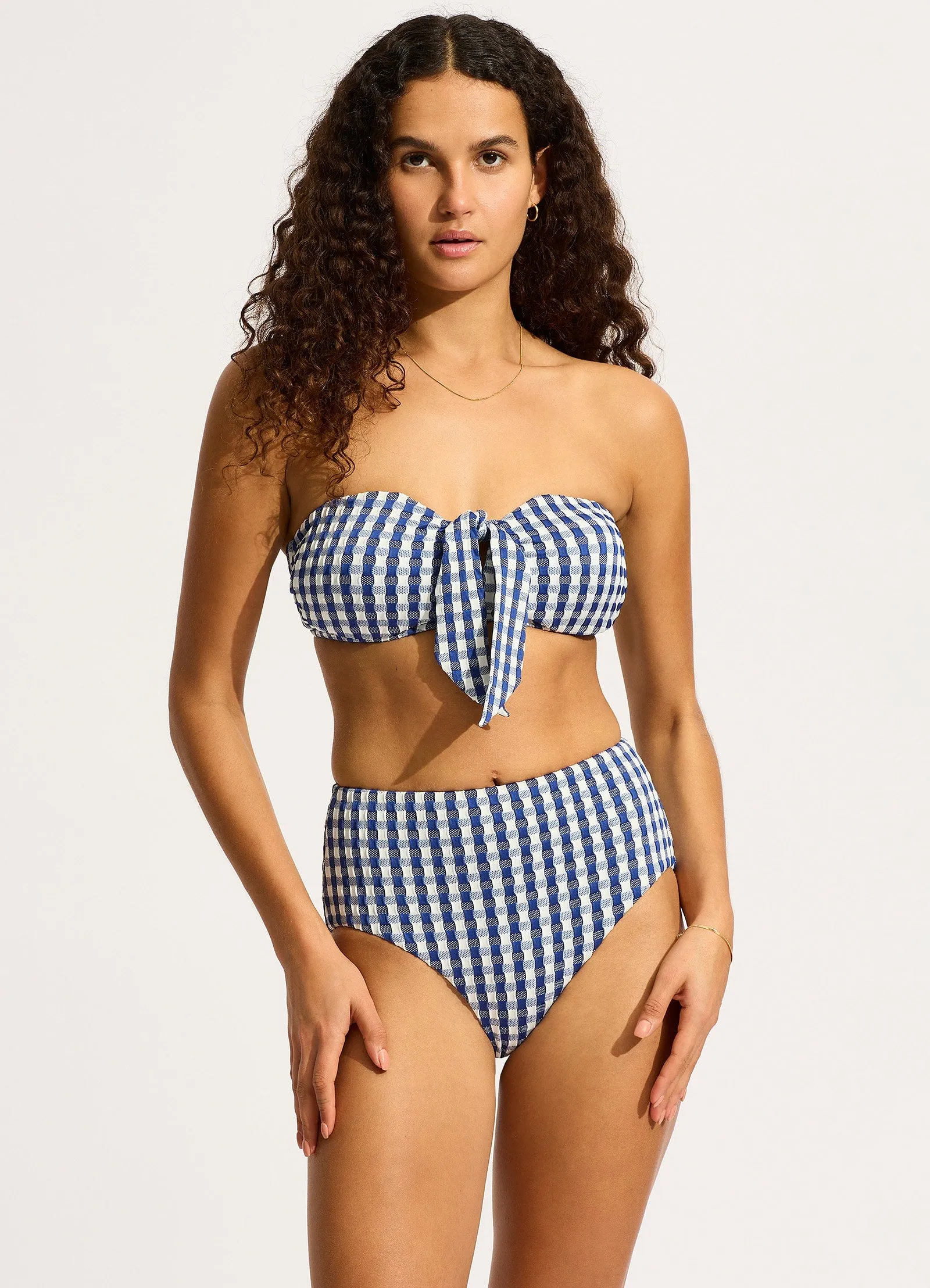 Bella High Waisted Bikini Bottom - Ultramarine sold by Seafolly