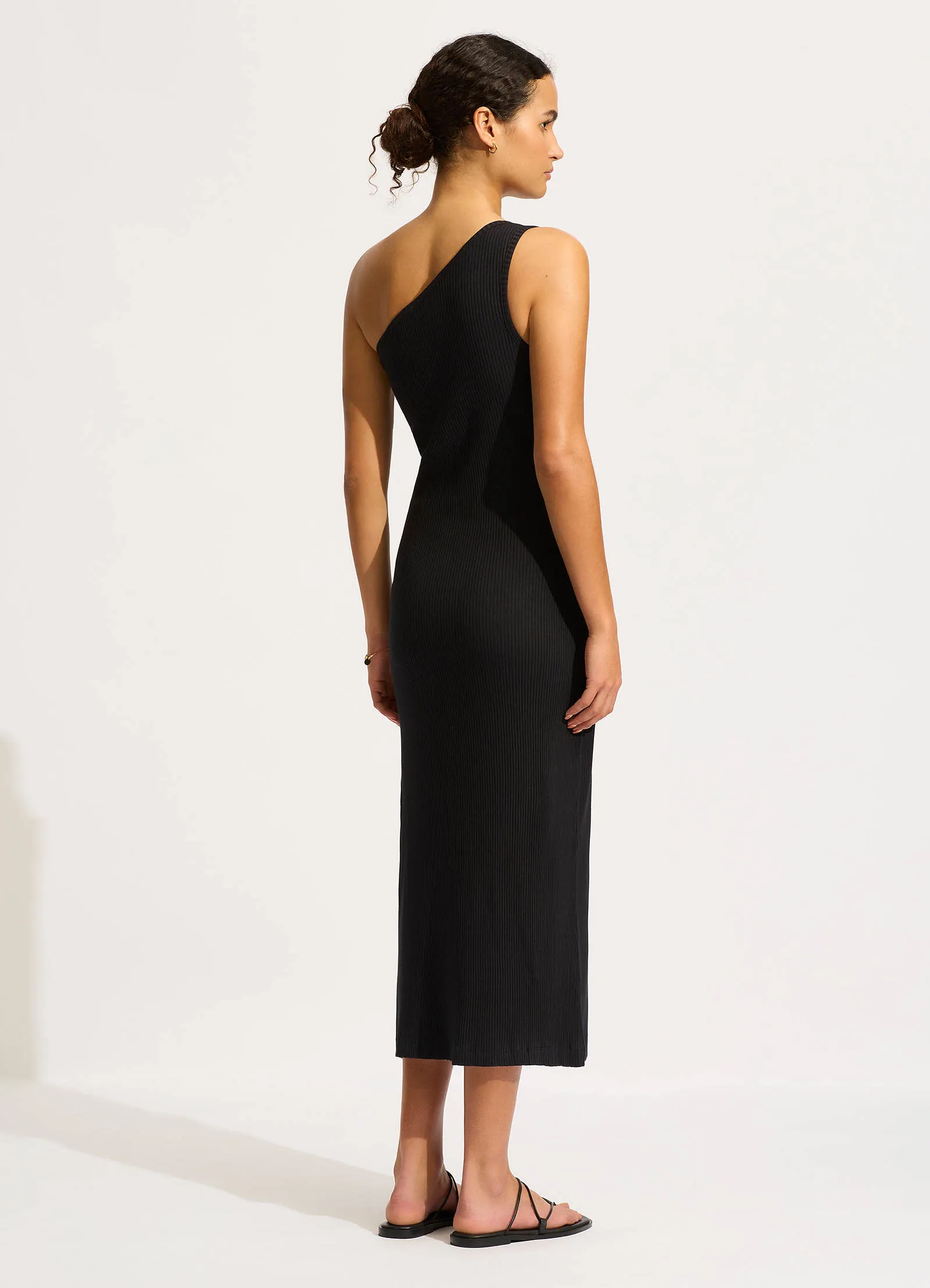 Jersey Rib One Shoulder Dress - Black sold by Seafolly product image thumbnail 3