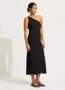 Jersey Rib One Shoulder Dress - Black sold by Seafolly