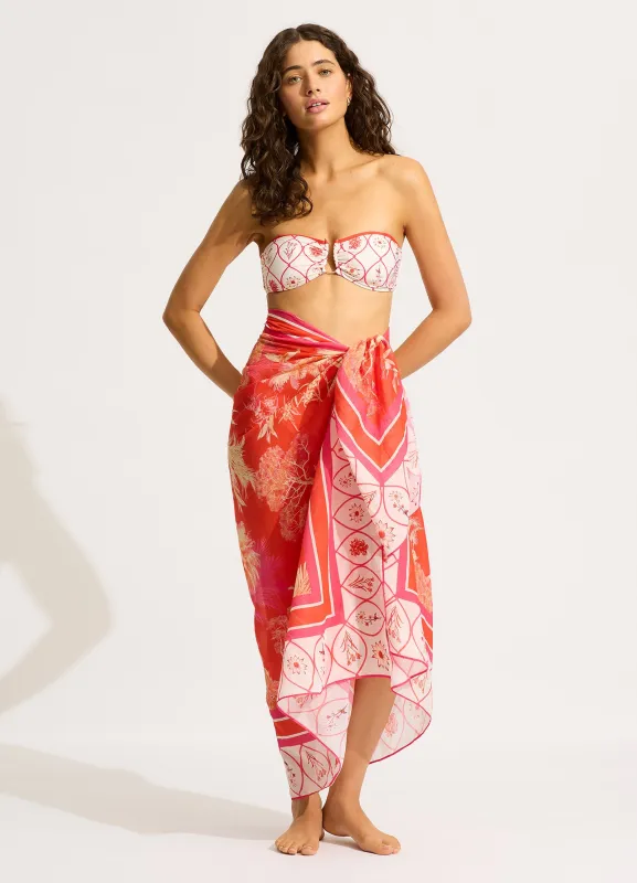 Marbella Sarong - Flame sold by Seafolly