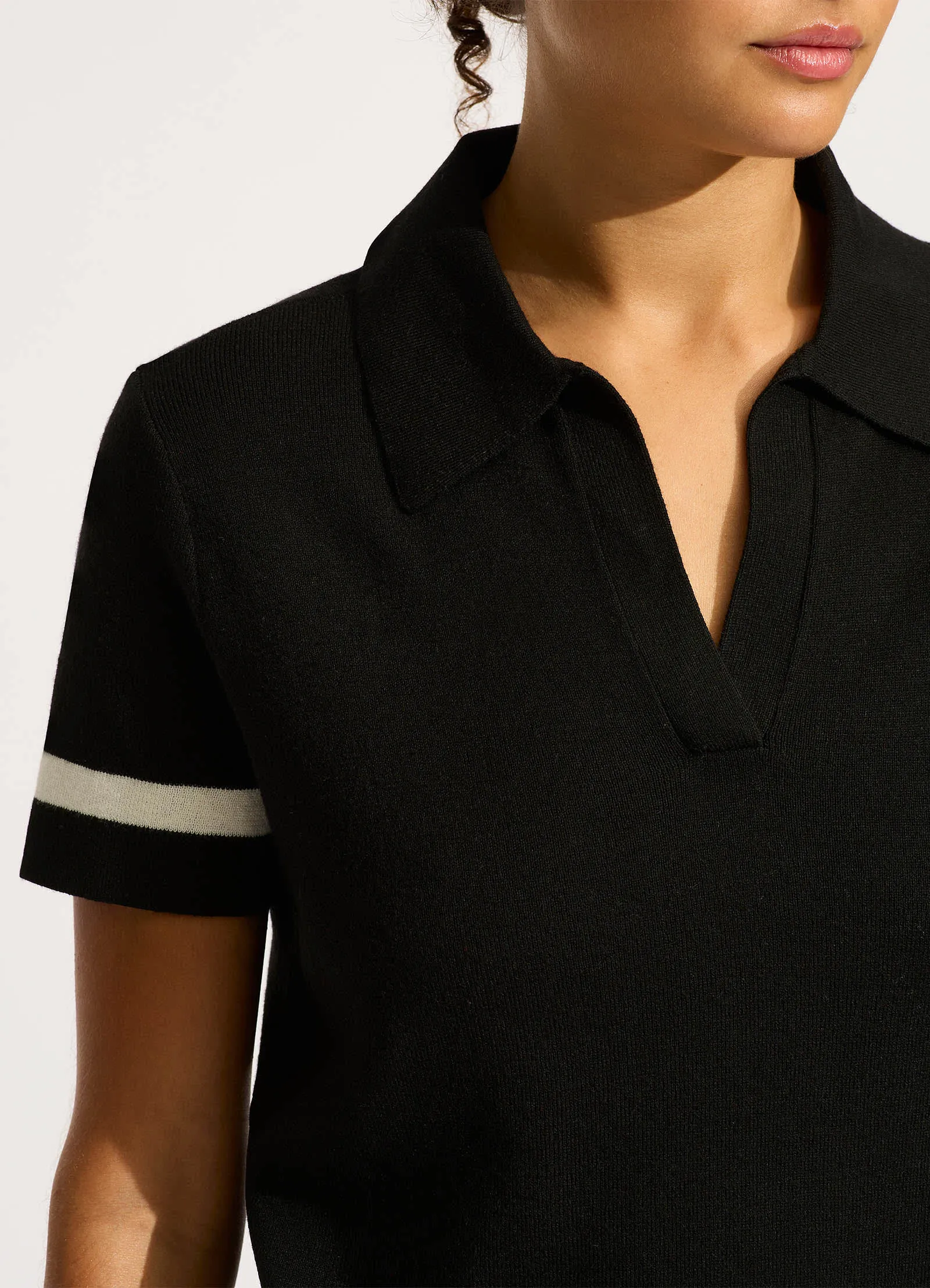 Knit Polo Shirt - Black sold by Seafolly product image thumbnail 5