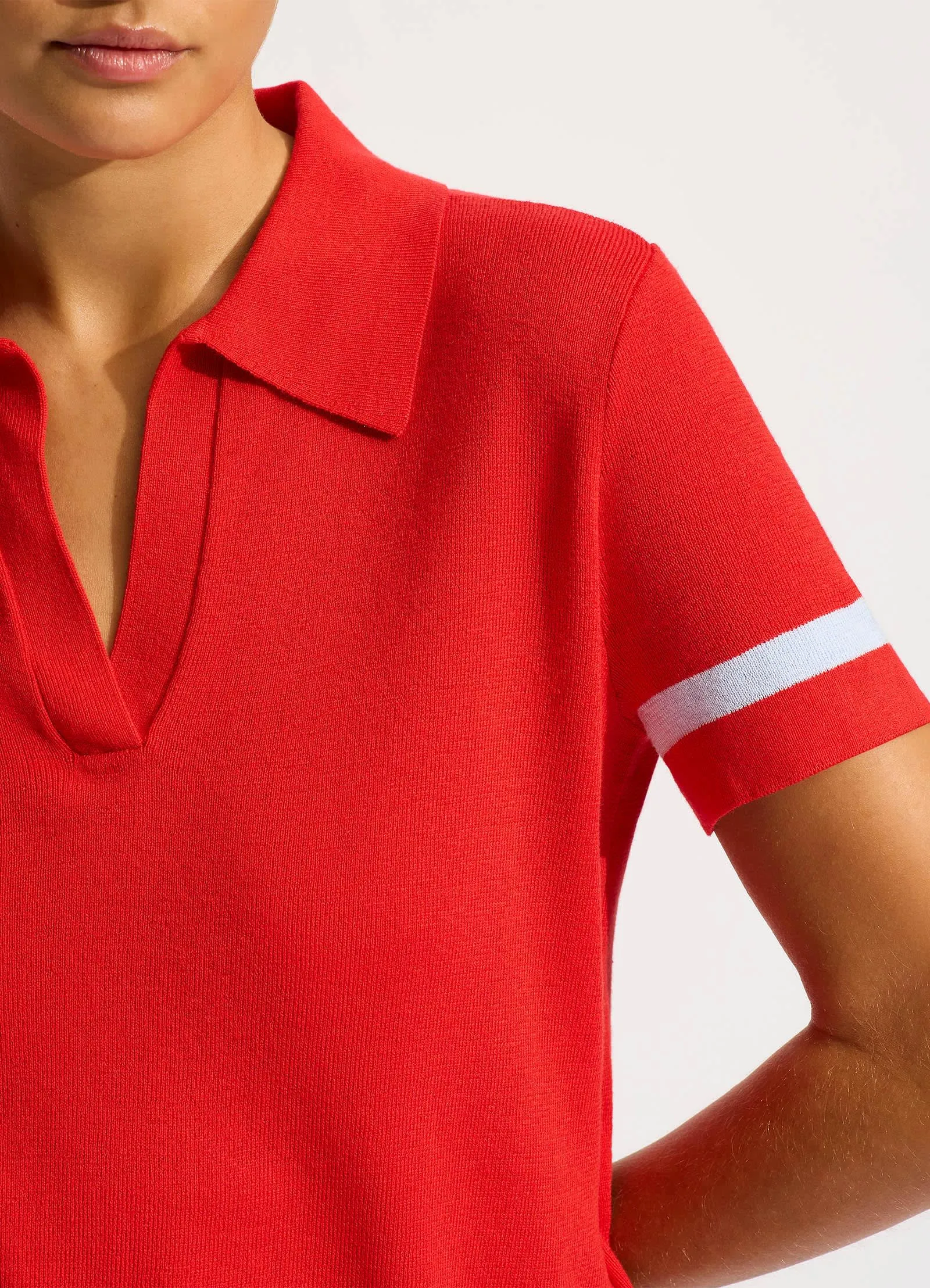 Knit Polo Shirt - Flame sold by Seafolly product image thumbnail 5