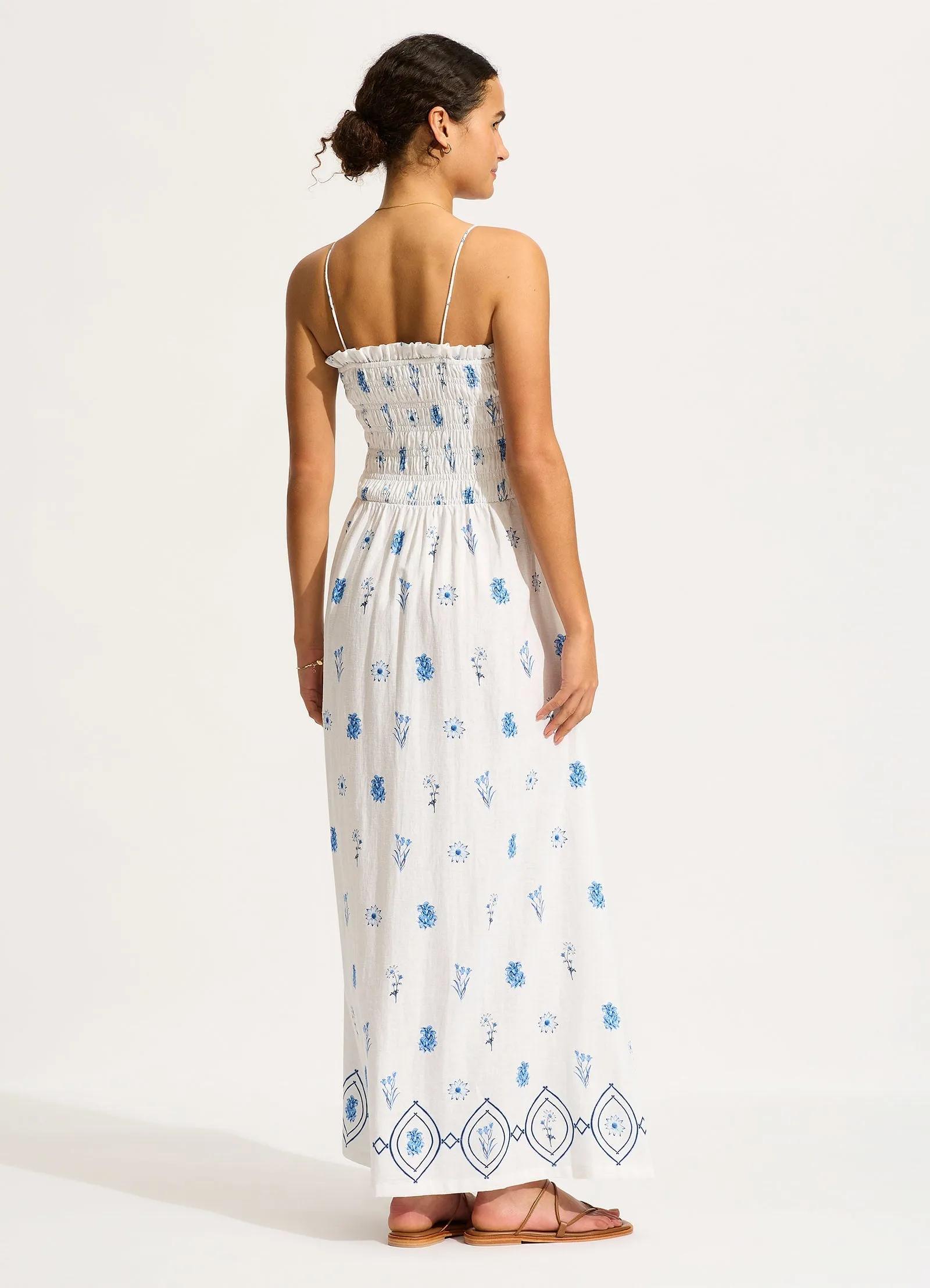 Marbella Shirred Maxi Dress - White sold by Seafolly product image thumbnail 3