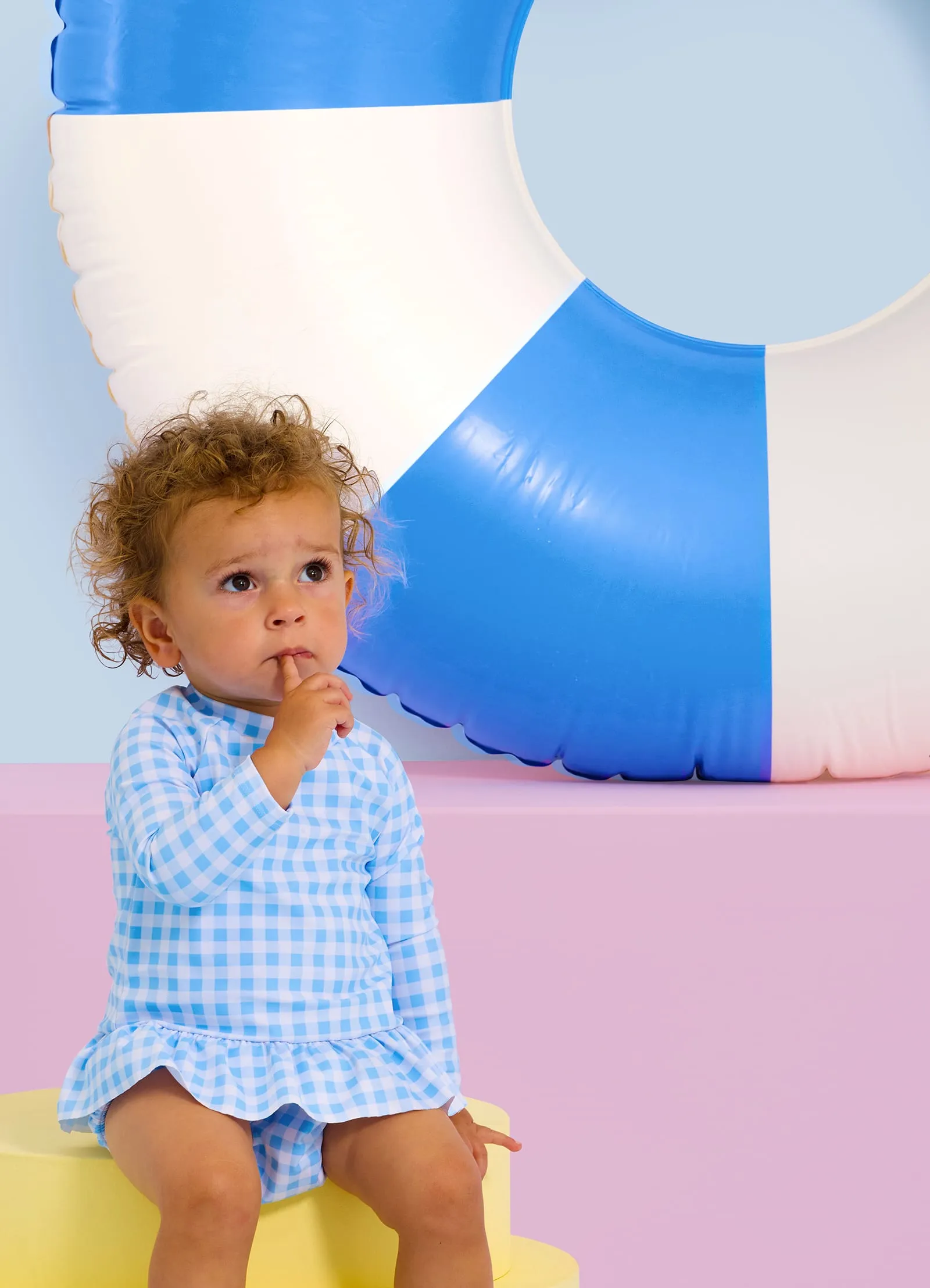 Gingham Rashie Set - Placid Blue sold by Seafolly product image thumbnail 2