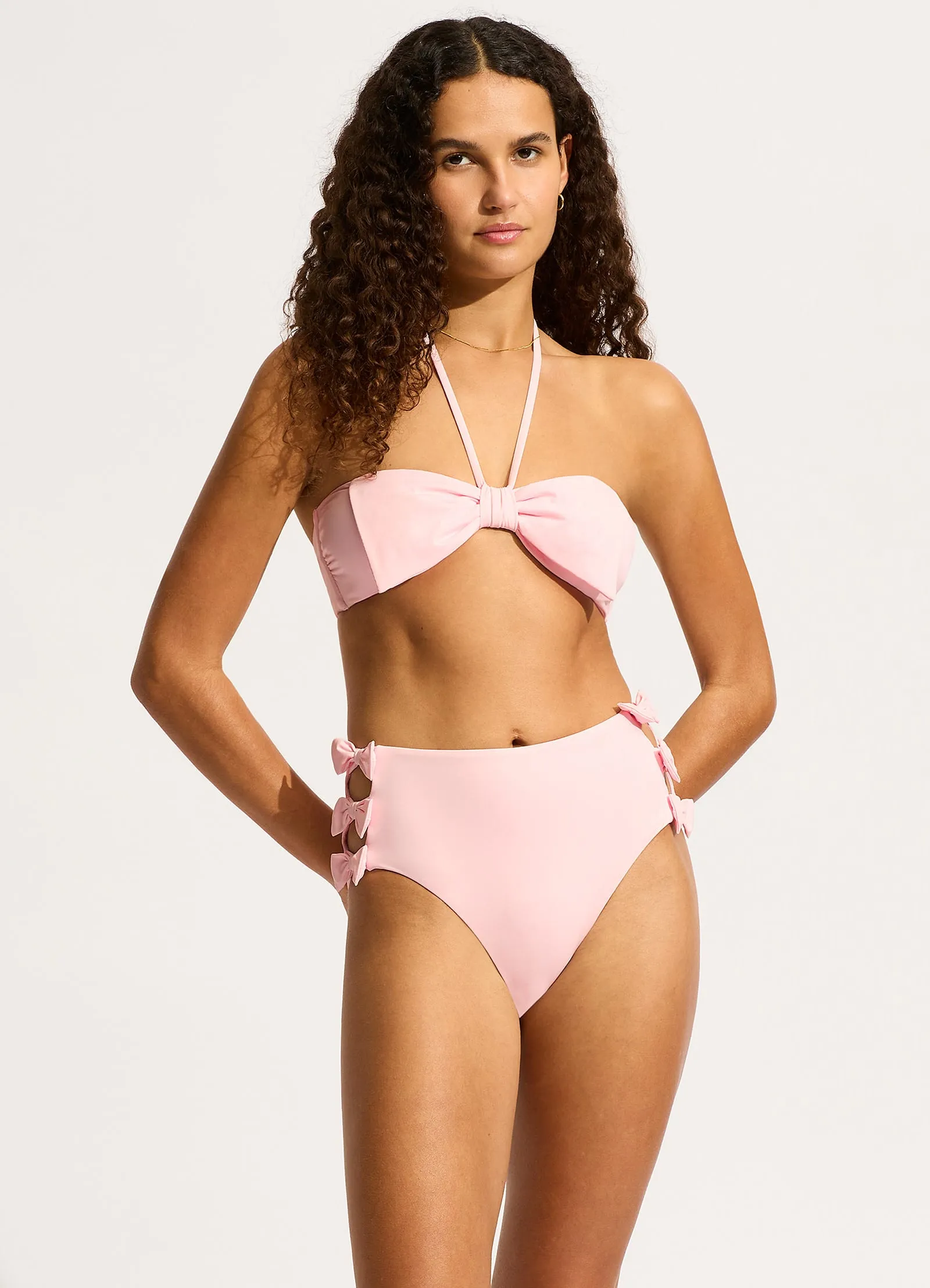 Beau High Waisted Bikini Bottom - Blossom sold by Seafolly