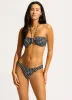 Mala Ring Front Bandeau  - Black sold by Seafolly
