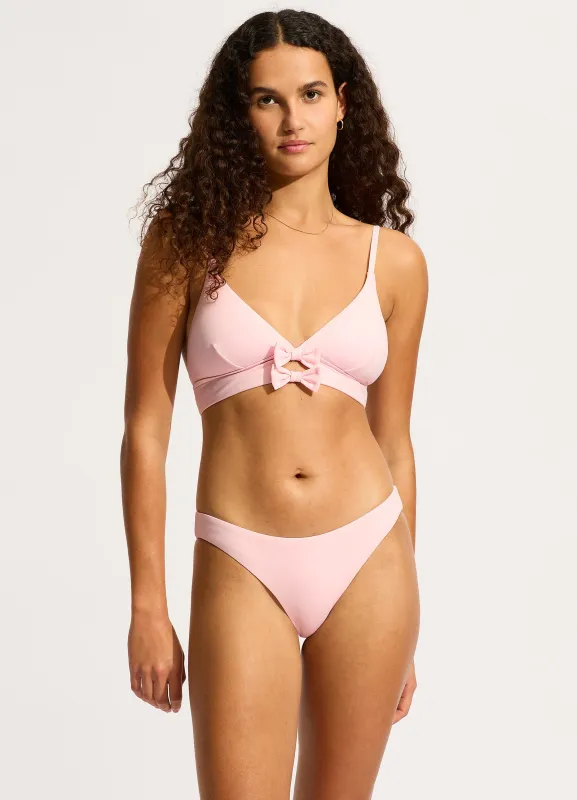 Beau Banded Triangle Bikini Top - Blossom sold by Seafolly