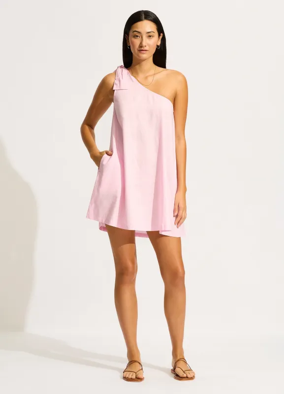 One Shoulder Mini Dress        - Blossom sold by Seafolly