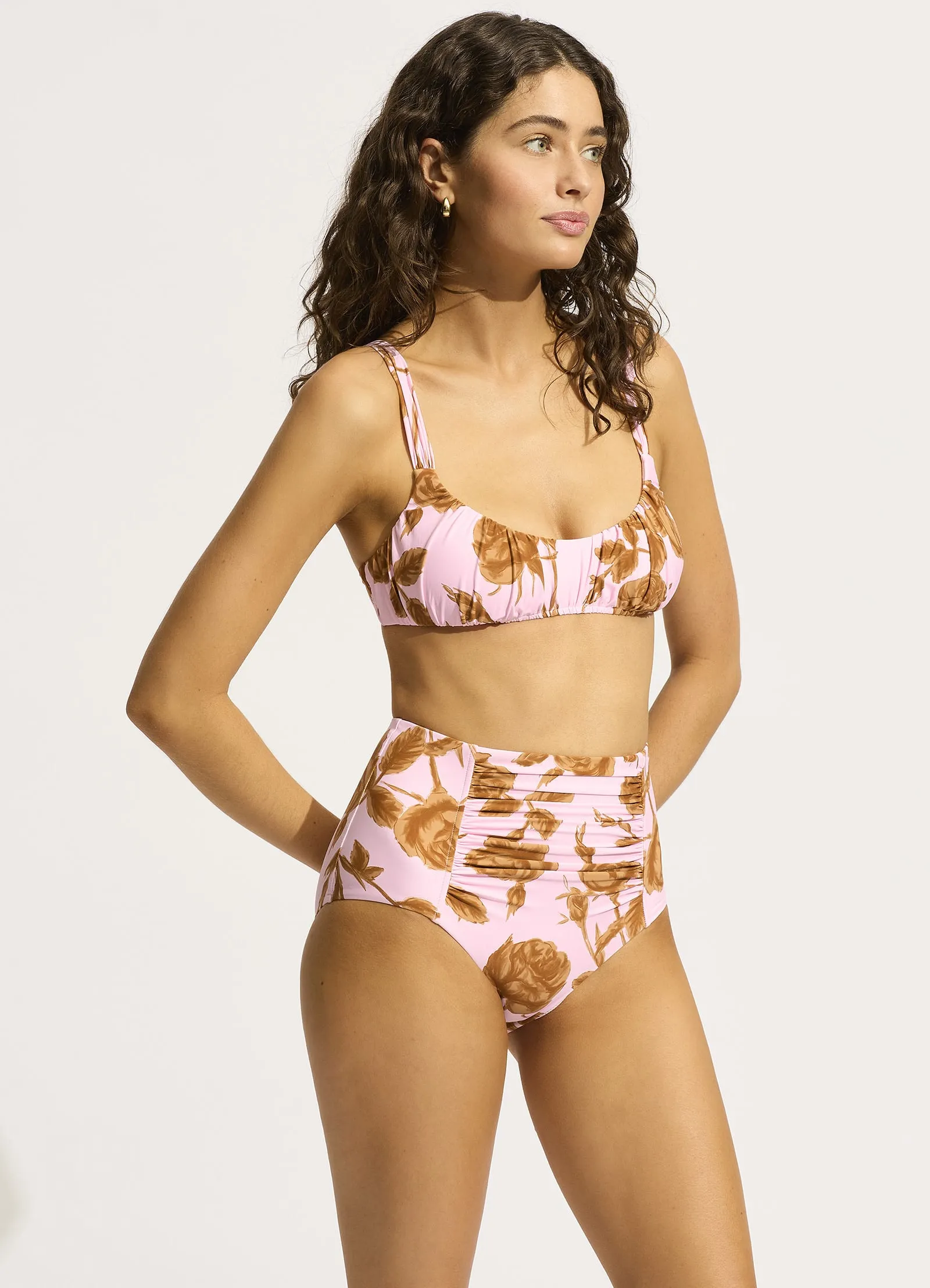 Rococo Ruched Bikini Bralette - Blossom sold by Seafolly product image thumbnail 3