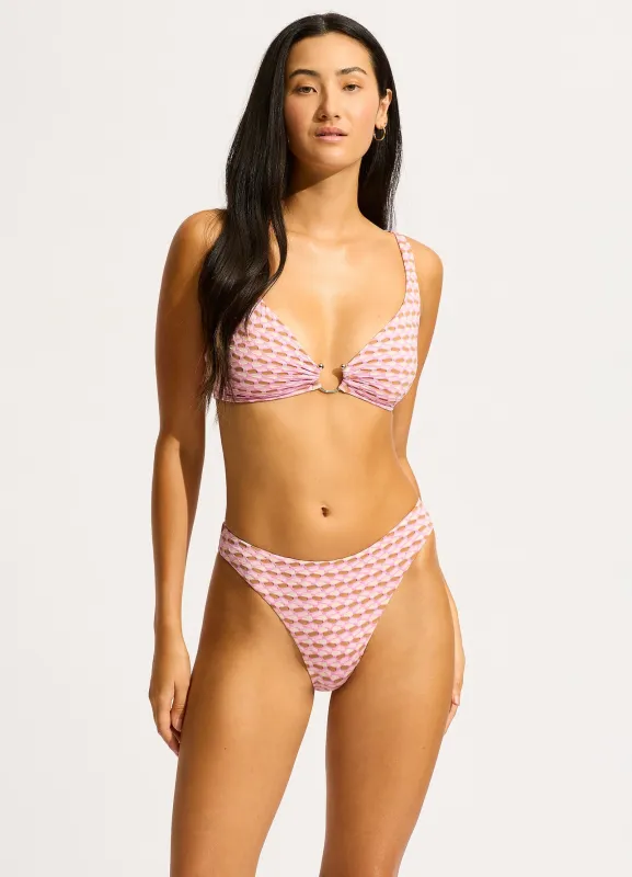 Mala Ring Front Tank Bikini Top - Blossom sold by Seafolly