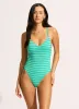 Calypso V Neck One Piece Swimsuit - Jasmine sold by Seafolly