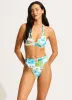 Sunset High Rise Bikini Bottom - Turquoise sold by Seafolly