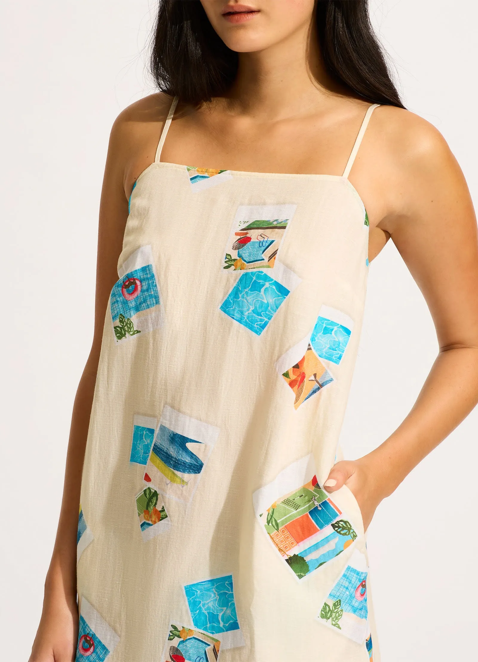 Sunset Bandeau Mini Dress - Ecru sold by Seafolly product image thumbnail 5