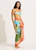 Sunset Sarong - Turquoise sold by Seafolly