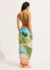 Sunset Sarong - Turquoise sold by Seafolly