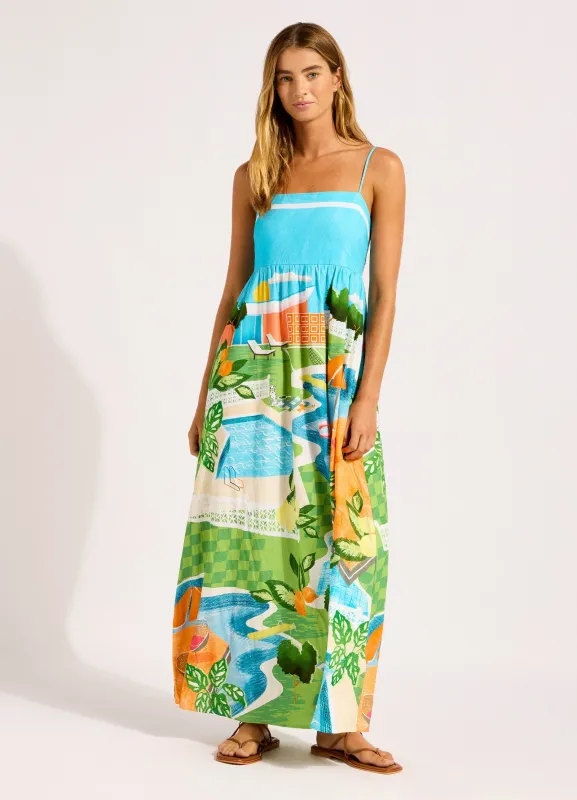 Sunset Maxi Dress - Turquoise sold by Seafolly
