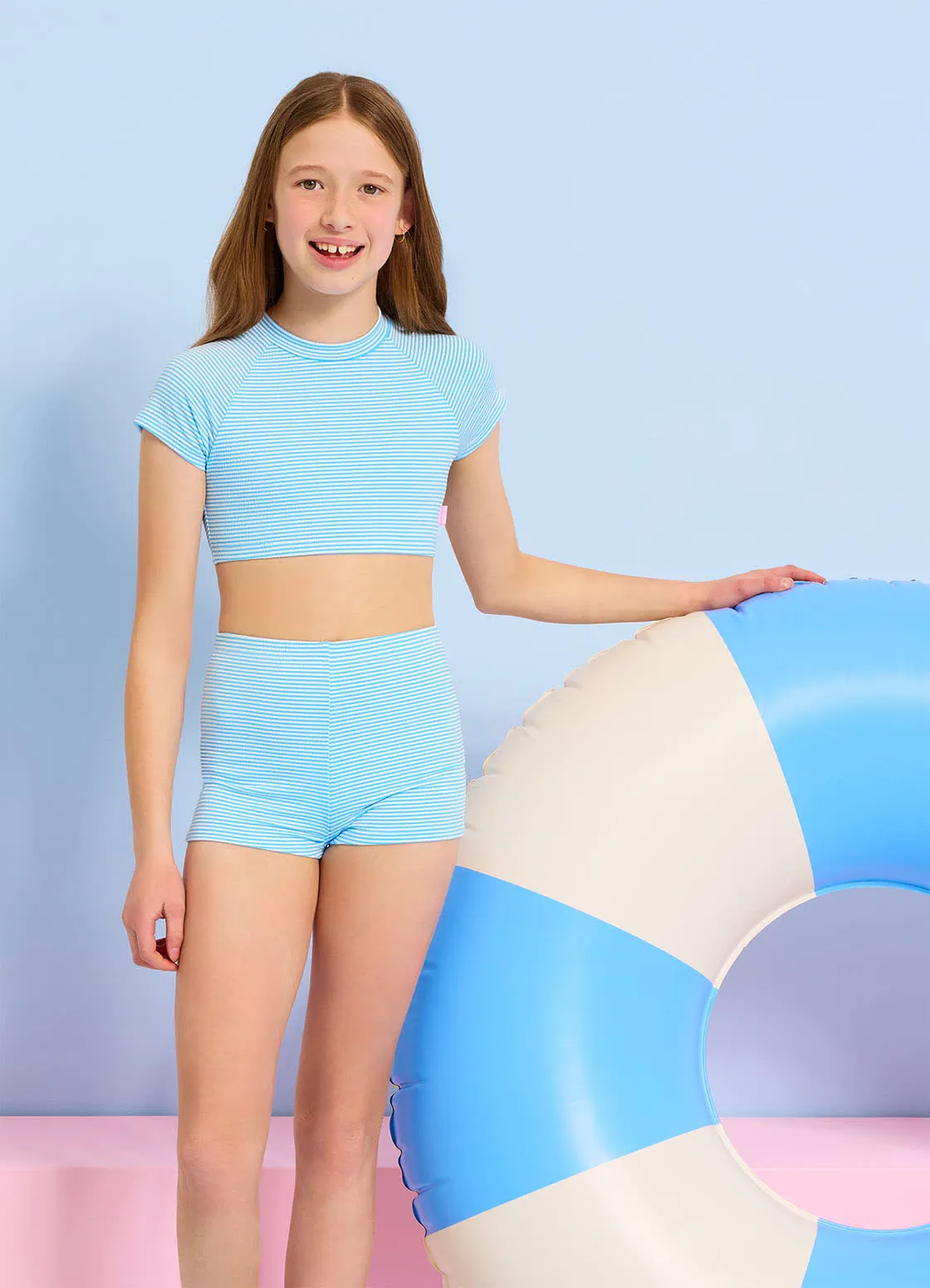 Seersucker Boyleg Surf Set sold by Seafolly
