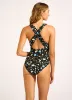 Modern Romance V Neck One Piece Swimsuit sold by Seafolly