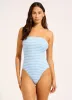 Mesh Effect DD Bandeau One Piece Swimsuit sold by Seafolly