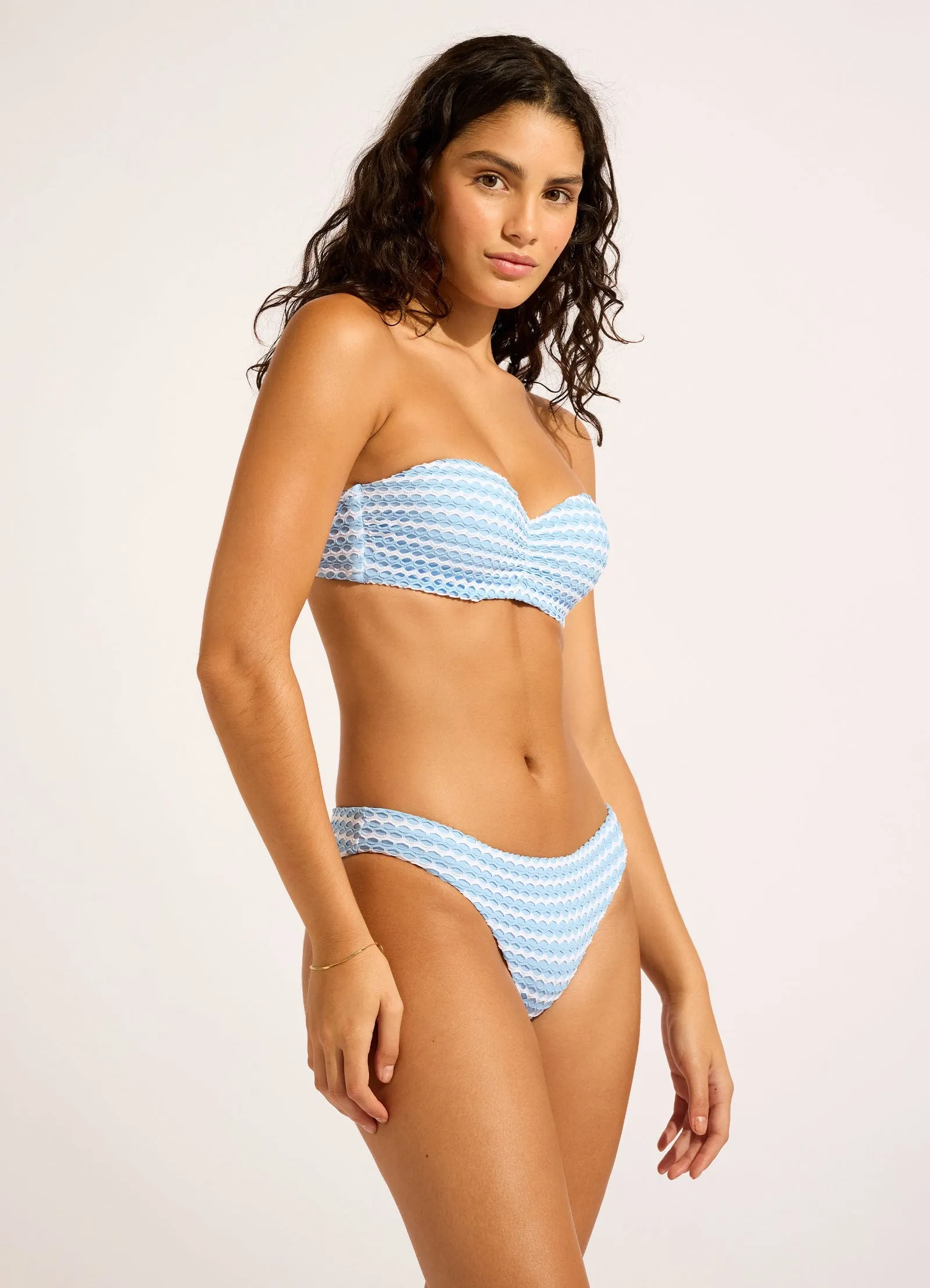 Mesh Effect Bustier Bandeau Bikini Top sold by Seafolly product image thumbnail 3