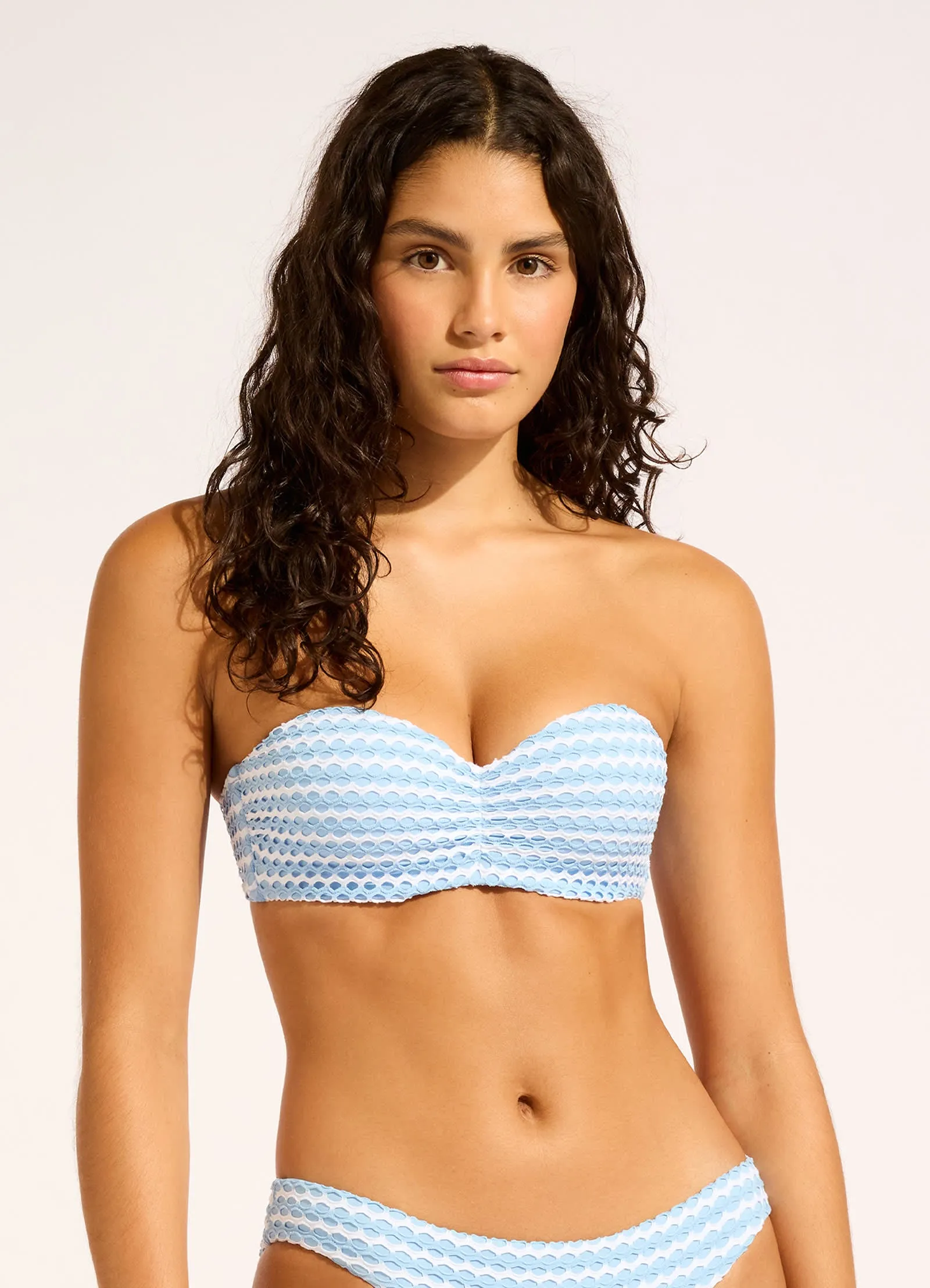 Mesh Effect Bustier Bandeau Bikini Top sold by Seafolly product image thumbnail 2