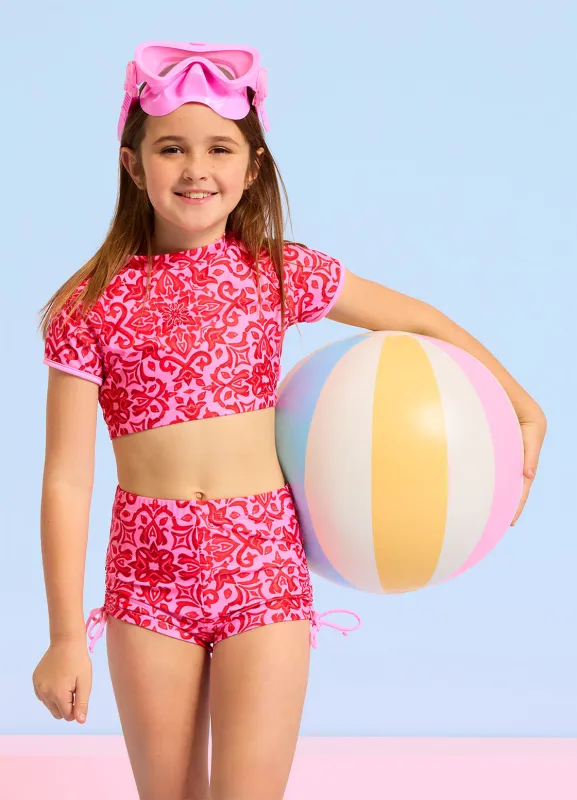 Capri Tile Boy Leg Surf Set sold by Seafolly