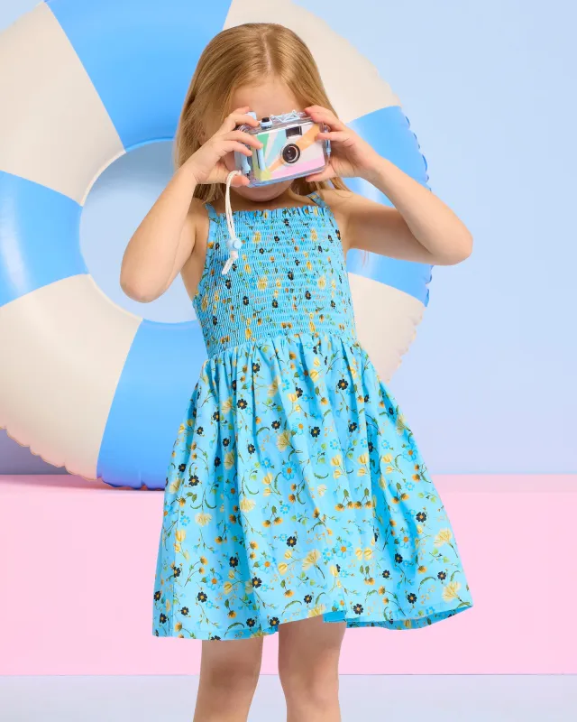 Modern Romance Yardage Shirred Dress sold by Seafolly