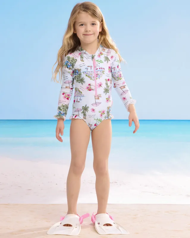 Secret Vacation Zip Front Swimsuit - Secret Vacay sold by Seafolly