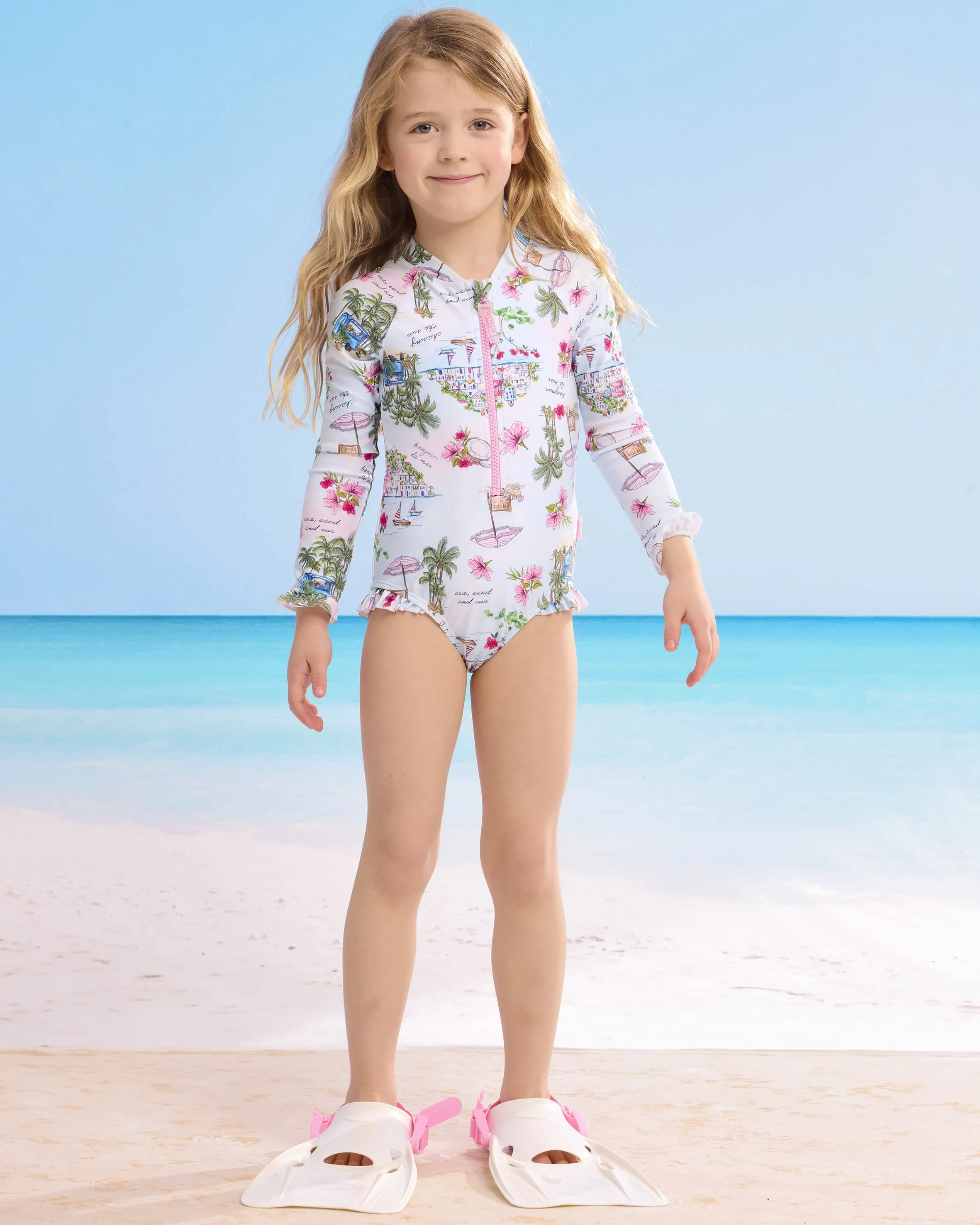 Secret Vacation Zip Front Swimsuit - Secret Vacay sold by Seafolly