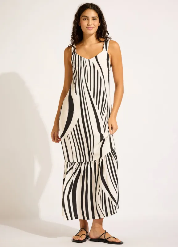 Coastline Tie Back Maxi Dress sold by Seafolly
