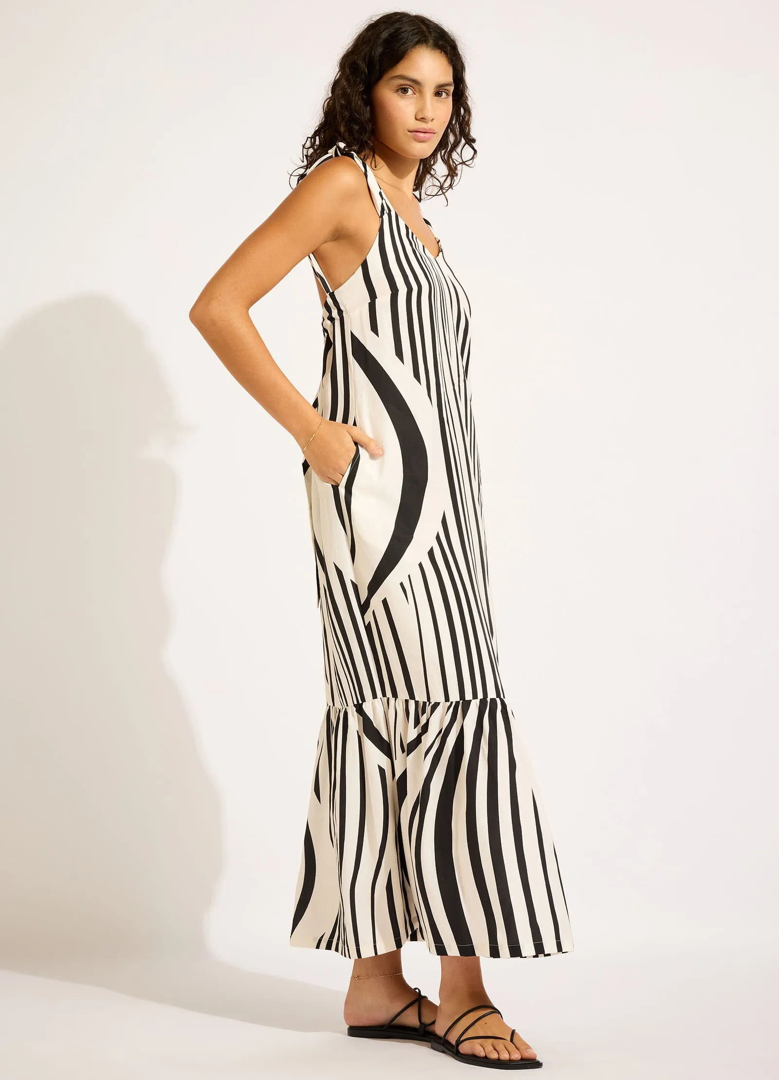 Coastline Tie Back Maxi Dress sold by Seafolly product image thumbnail 2
