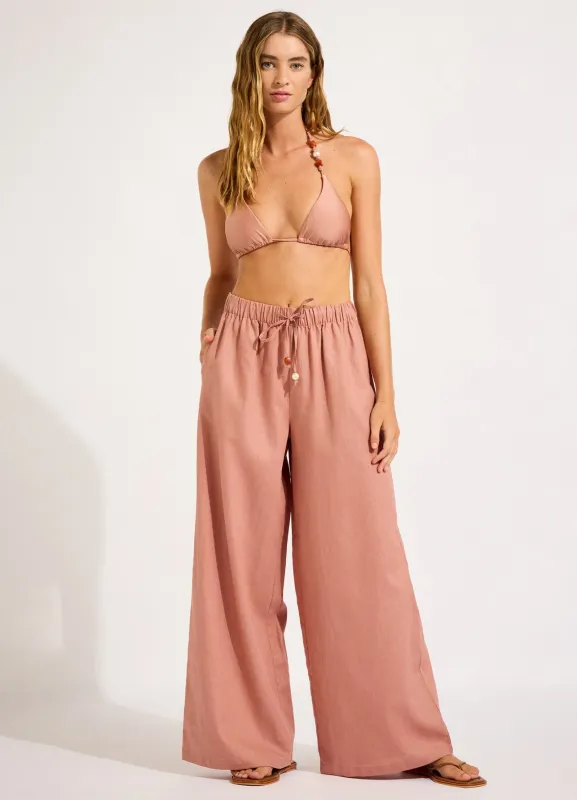 Palermo Drawcord Waist Wide Leg Pant sold by Seafolly