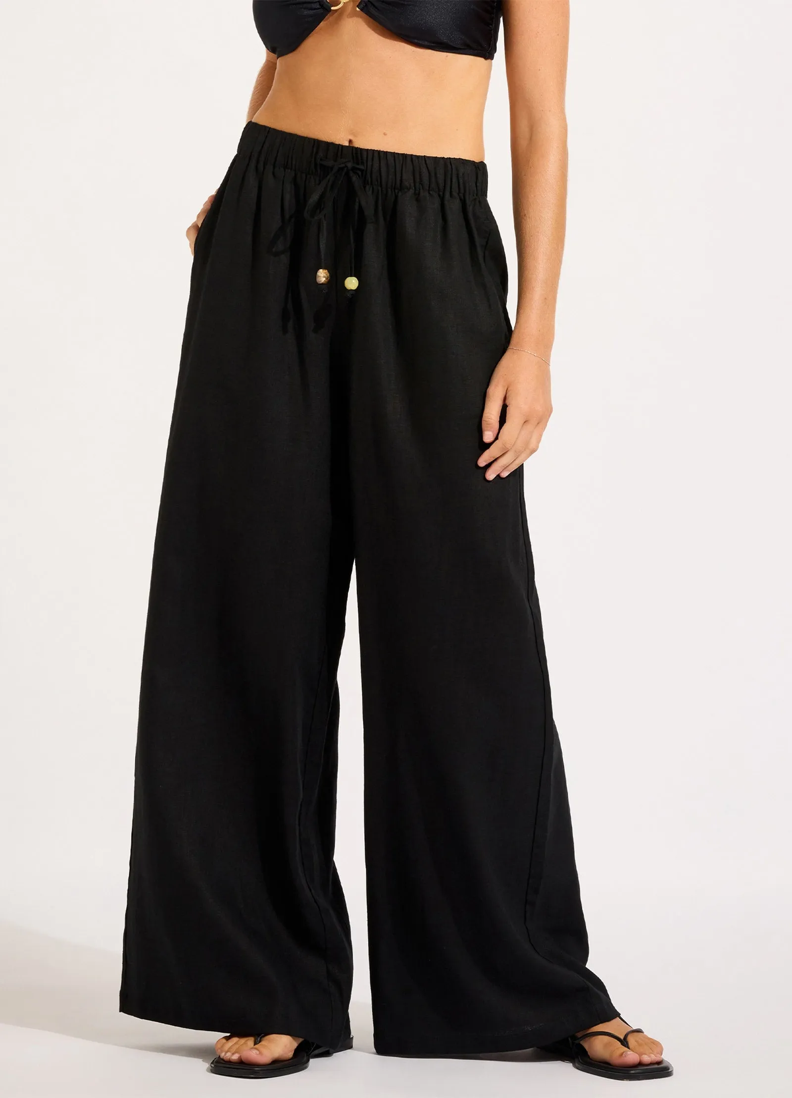 Palermo Drawcord Waist Wide Leg Pant sold by Seafolly product image thumbnail 2