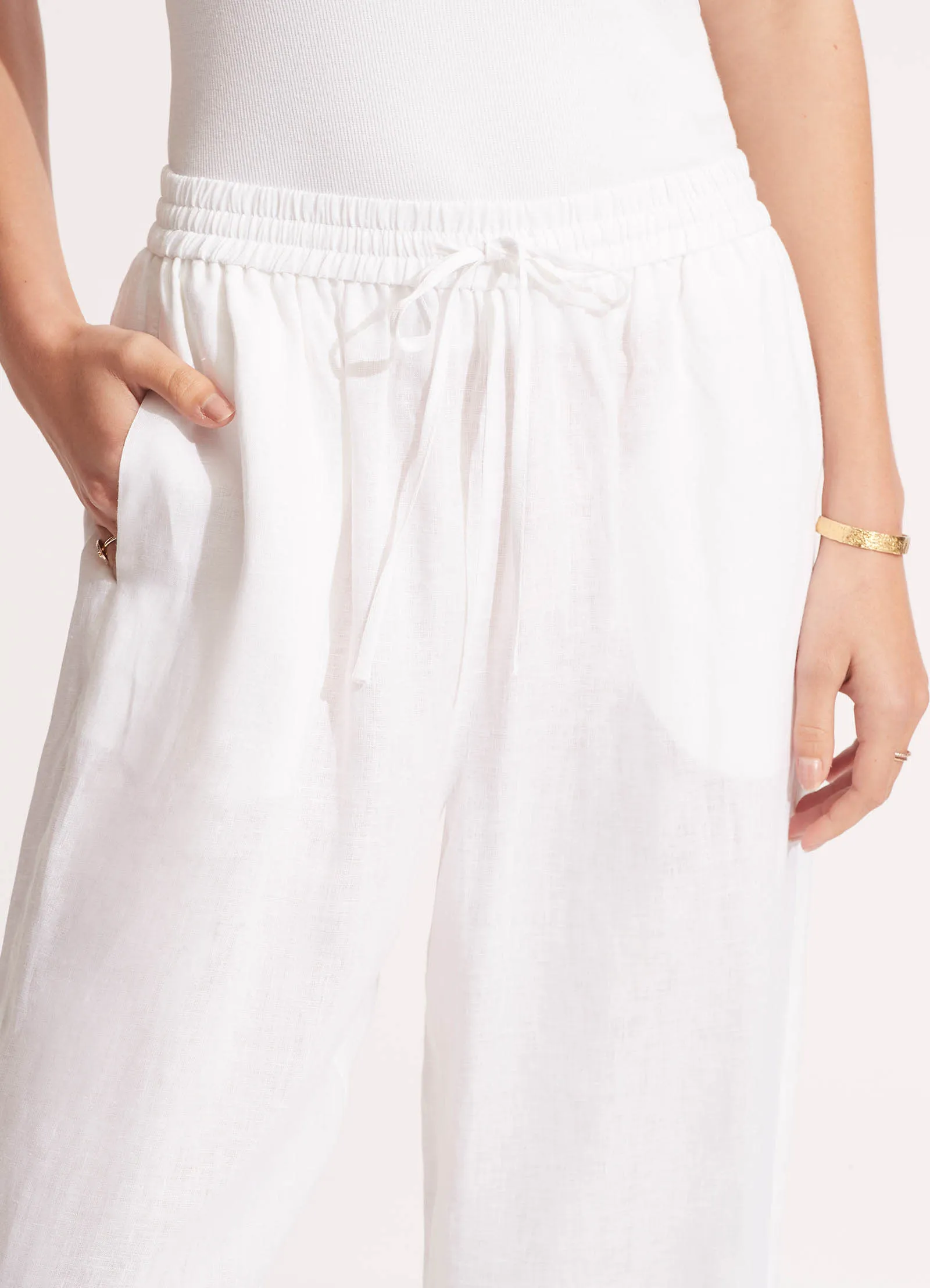 Linen Pant - White sold by Seafolly product image thumbnail 5