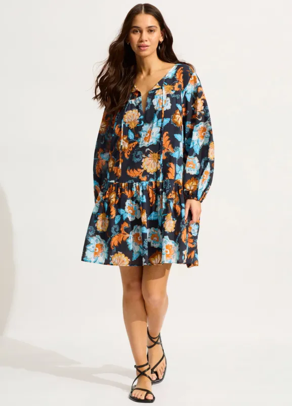 Spring Festival Cover Up - True Navy sold by Seafolly