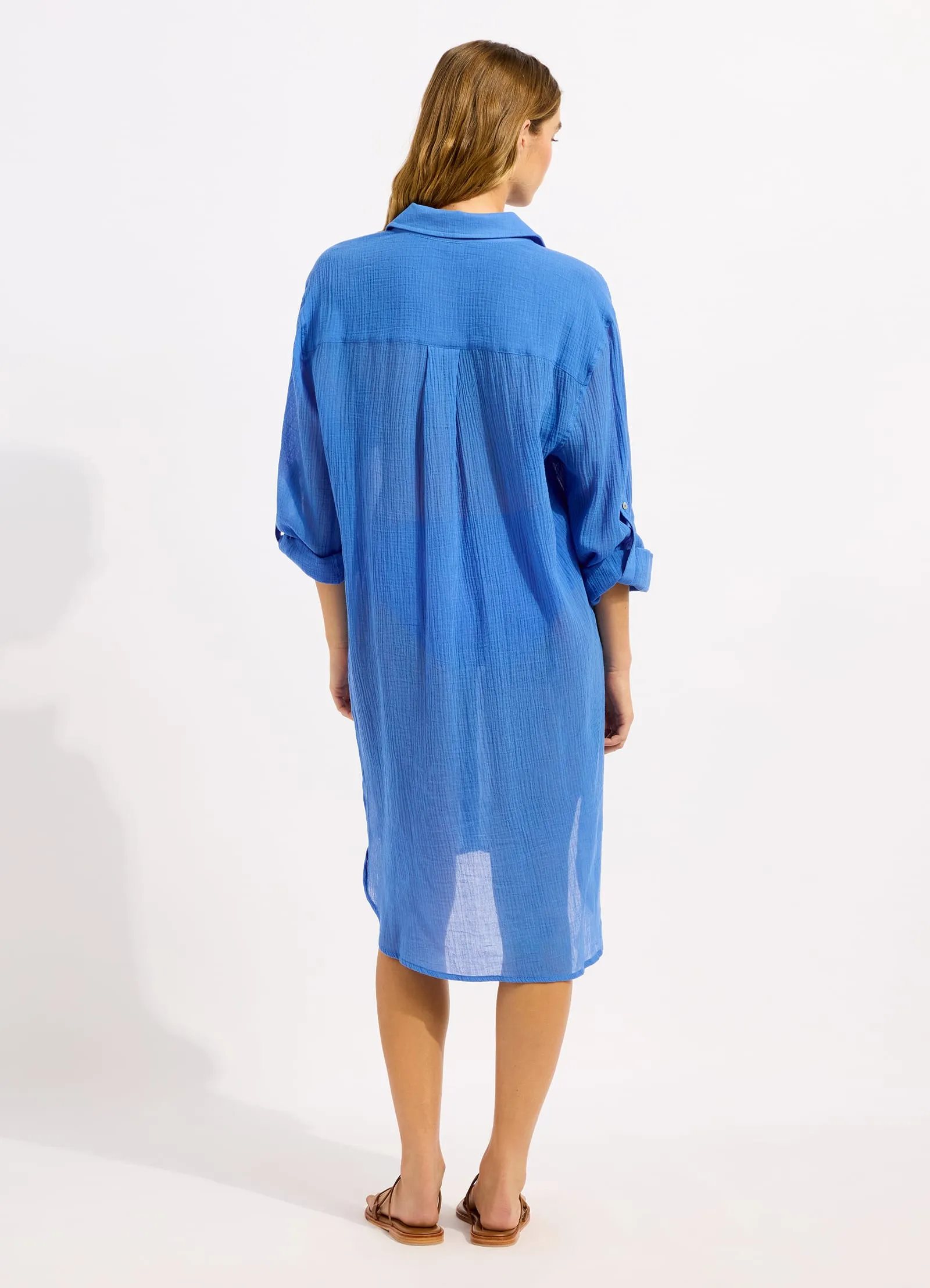 Crinkle Twill Beach Shirt sold by Seafolly product image thumbnail 3